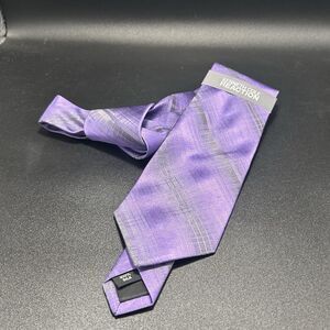 New Kenneth Cole Reaction Tie Men's Medium Width Purple 100% Silk